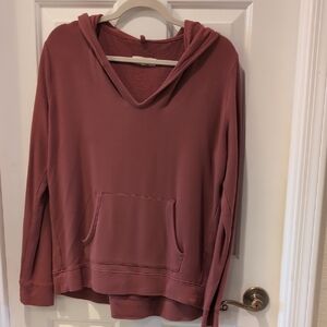 Lou & Grey Dusty Rose Hoodie Sweatshirt